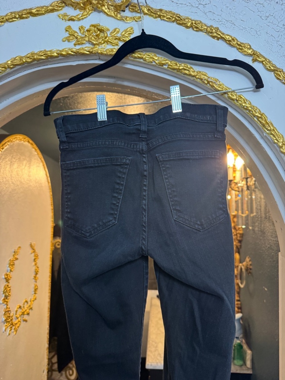 Current Elliott Black Skinny Jeans Size 26 High Rise Slim Stretch Denim - Picture 4 of 5